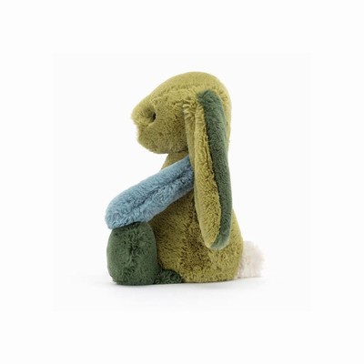 Jellycat Bashful Patchwork Basil Bunny Australia | 956230KDN